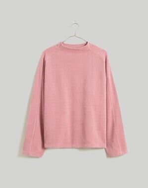 Madewell Striped Jacquard Funnelneck Top M